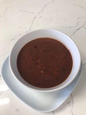 Sopita de granos rojos