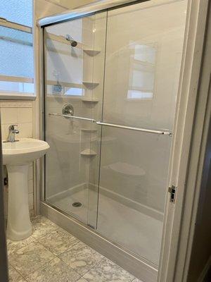 Brand new Bathfitter walk in shower