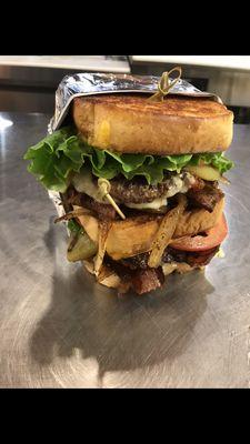 Double Flying U Burger