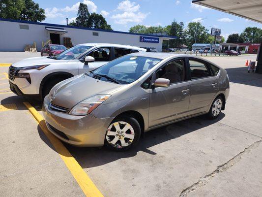 Car we got next to car we rented to get there. (We live in Duluth, MN).