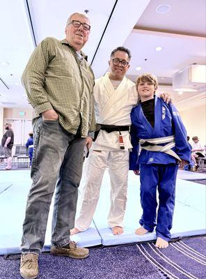 My personal training client of 10+ years and his grandson that does my jiu jitsu classes