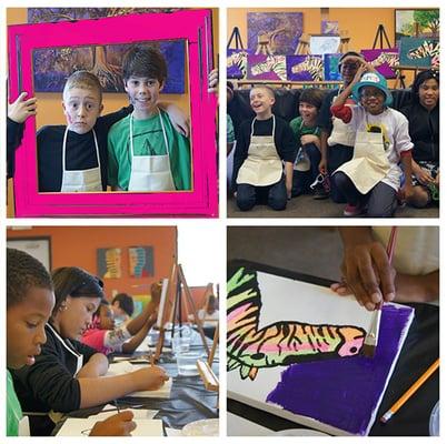 Painting Party for Kids at the Wham Community Art Center