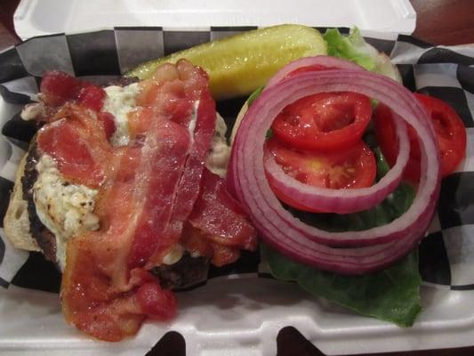 Bleu Cheese Bacon Burger.