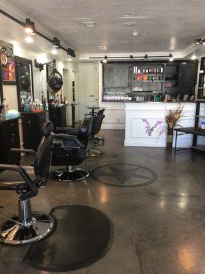 Inside of salon