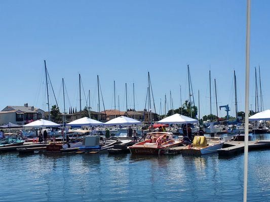 Boats on display
