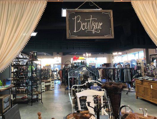 Stop by for a visit today! We offer furniture, clothing & accessories, shoes, jewelry, and Dixie Belle Paint!