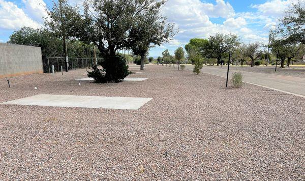 Standard Full Hookup Site, Concrete Pad