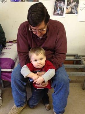 Owner and his grandson