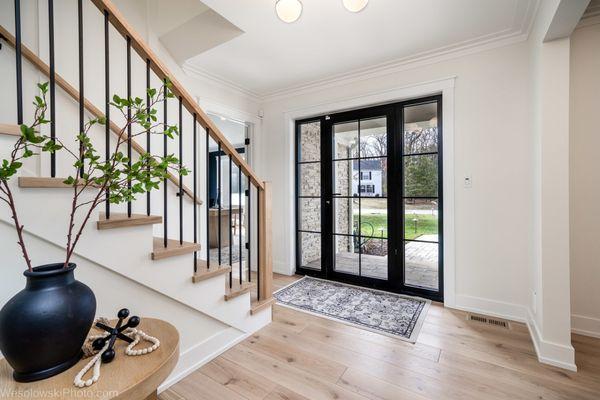 We have a wide selection of doors made from various materials, available in different colors and styles to perfectly match individual constr