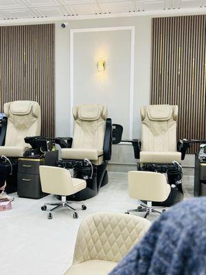 Pedi chairs were really comfortable.
