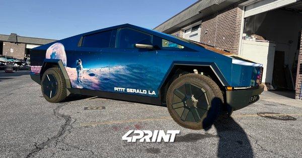 Cybertruck wrap