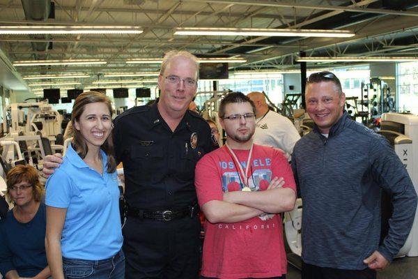 At the Special Olympics PA with the Ribbon Winner for the 1000 pound club.