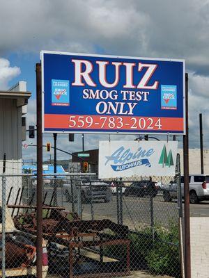 Ruiz Smog Test Only