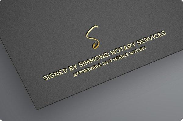 Signed By Simmons Notary Services