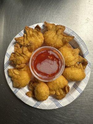 Fried krab rangoons