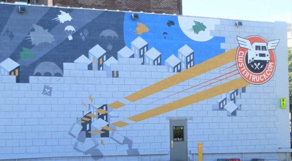 ClusterTruck Mural by Bliss