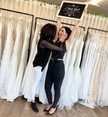 Said yes to the very first gown I tried on - thank you Bree at Simply Bridal!