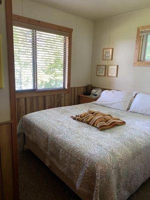 Bedroom overlooking the lake
