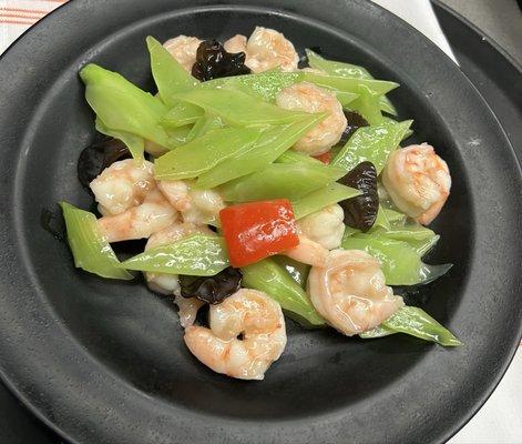Stir fried shrimps