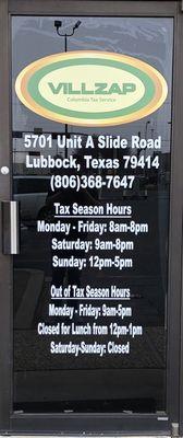 Villzap, Columbia Tax Service - Lubbock