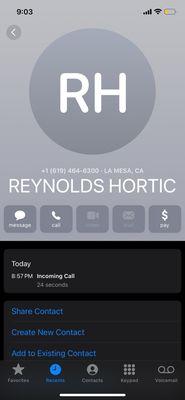 Reynolds Horticultural Control