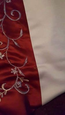 Scrunching and fraying