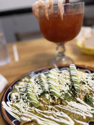 Enchiladas Verdes