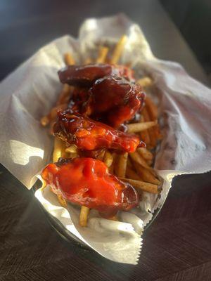 Bbq wings and fried