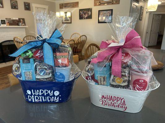Birthday gift baskets