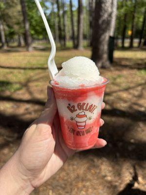 Strawberry & lemon ice