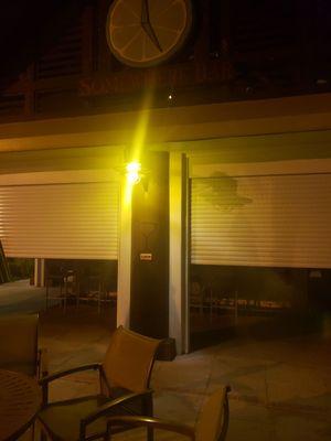 Maximum impact roll up shutters.Margaritaville USVI St. Thomas. like brand new after the hurricane, Erma, the worst ever experienced