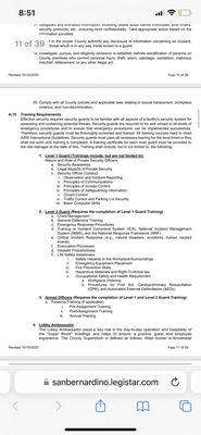 San Bernardino county contract wages for security officers working at inter-Con