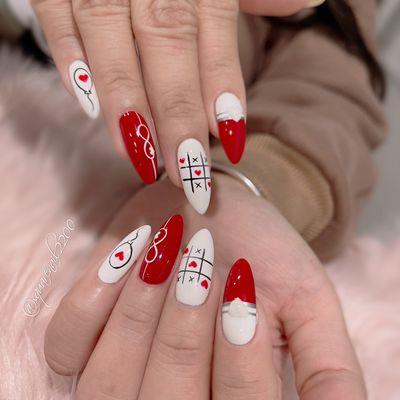 Valentines nails