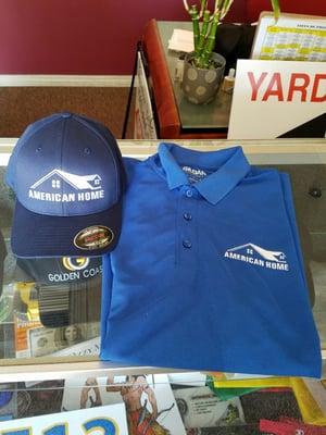 Embroidery on hats and polos