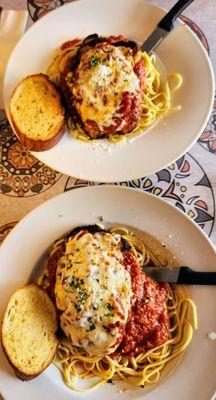 Pair of Chicken Parmesan pasta entrees (6/17/25)