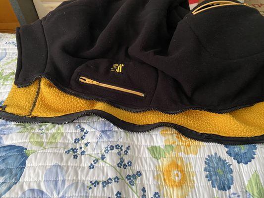 Zipper that is not very functional.