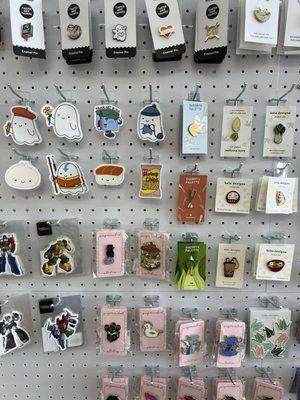 Stickers and pins!