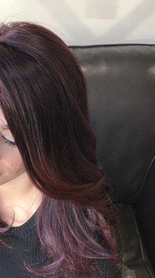 Violet-brown hair color by Nok!