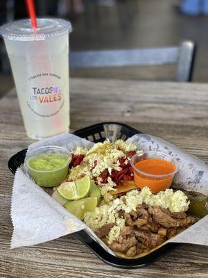 Taco de Asada y Tacos de Adobada