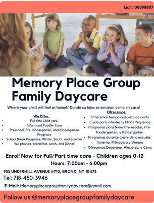 Memory Place Group Family Daycare