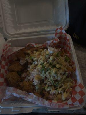 Lobster Fries and salmon bites