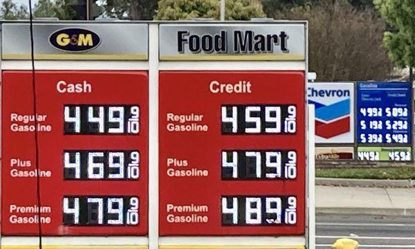 Why I stop here... 50¢/gallon less than neighboring station. 60¢ less for premium.