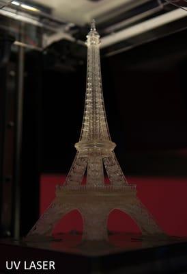 Our UV laser 3D printer