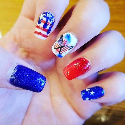 4th of July nails