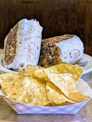 California burrito with carne asada