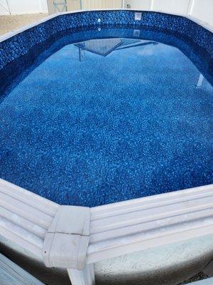 Installation of new liner and reinforcement of the metal outer liner.