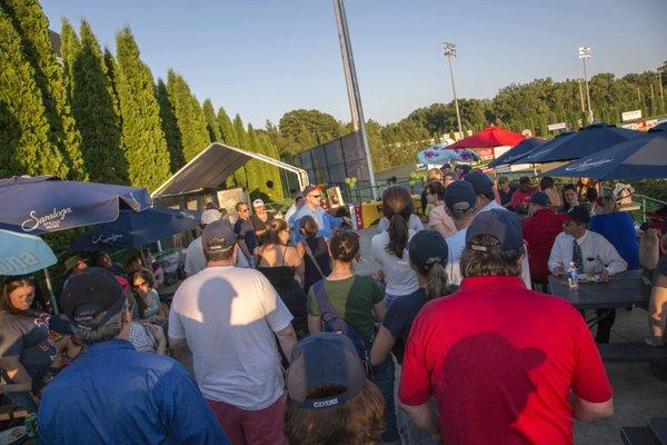 Raving Fan Club event at Tri-City Valley Cats August of 2016