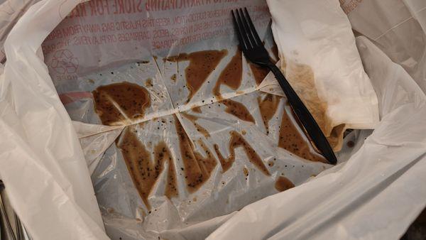 Difficult to bag orders without dumping all of the liquid into the bag? 100% of the time. Disappointed in the lack of caring.