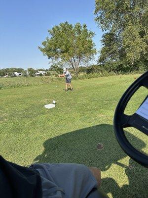 This is a beautiful man playing some golf at good ol Don Williams! So come on down and have a fun time!