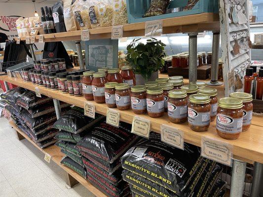 Salsa and rubs.